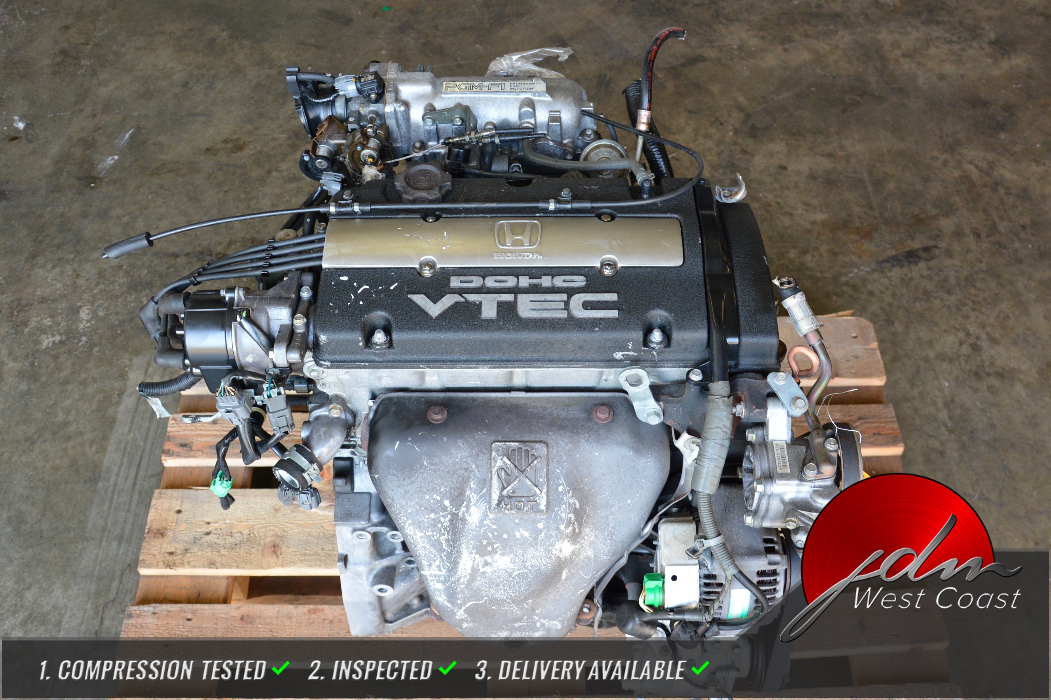JDM H22A 92-96 HONDA PRELUDE 2.2L DOHC OBD1 VTEC ENGINE – JDM Westcoast
