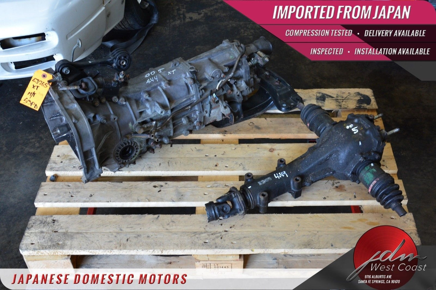 Subaru Forester Xt 5SPD EJ255 Manual Transmission Awd 04-08 4.44 Rear Diff